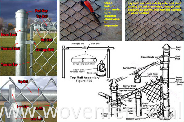 installation chain link fence